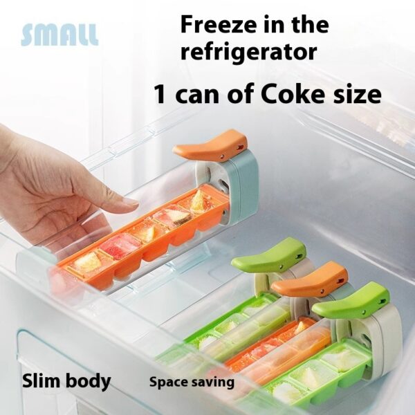 Ice Cube Mold Household Ice Maker Food Grade Press Ice Tray Ice Cube Maker Ice Tray Mold With Storage Box Kitchen Gadget - Image 5